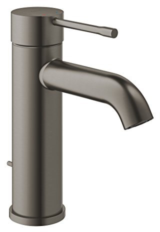 GROHE Essence | Badarmatur - Einhand-Waschtischbatterie, DN 15 S-Size | hard graphite gebürstet | 23589AL1
