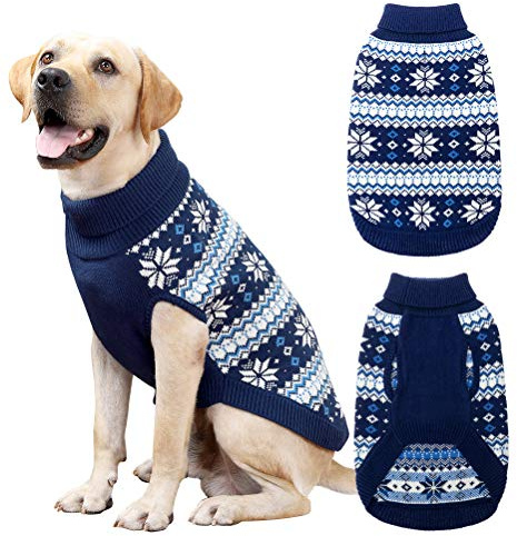 KOOLTAIL Turtleneck Dog Jumper, Soft Sweater Coat, Warm & Comfortable Dog Knit Winter Clothes Outfit