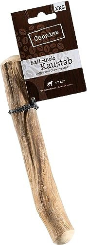Chewies kaffe trä tuggstav för hundar – tuggben hundleksak – 100% naturlig hundtillbehör riskfri och hållbar – storlek XXS: för hundar upp till 3 kg kroppsvikt