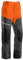 Husqvarna Schnittschutzhose passend zum Einsatz der Kettensäge EN381 Klasse 1 (20 m/s), Orange Grau Gr. 50