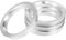 X AUTOHAUX 4pcs Bague de Centrage OD 70.1mm à ID 57.1mm Aluminium Alliage Voiture Centre Centrique Anneaux
