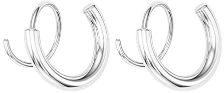 Spiral-Doppelring-Twist-Ohrringe, einfaches filigranes, geeignet alle Gelegenheiten Ohrringe compatible with Machen Set