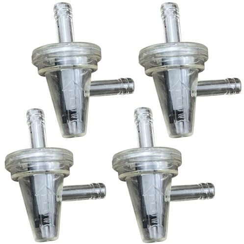 4 x Motorrad Snowmobile Benzinfilter Moped Benzinfilter Motorrad Clear Inline Gas Rechte Kraftstofffilter 1/4 6-7mm(60470101120)