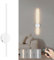 Aipsun Akku Wandleuchte mit Fernbedienung innen, 10000mAh, 5W, 60CM, mit Dimm- und Timing-Funktionen, Wandleuchte ohne Stromanschluss, geeignet für Wohnzimmer, Schlafzimmer, Esszimmer (weiß)