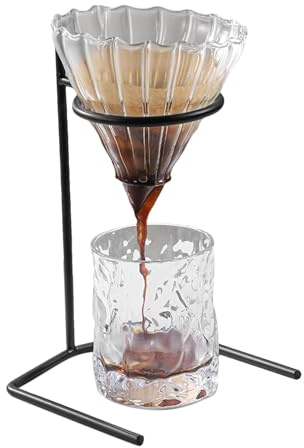 Rrlihjgu Soporte para goteros de café, estación de café con soporte para verter - Soporte para goteo de café - Soporte para taza de filtro de café, soporte para cafetera, soporte para taza con filtro