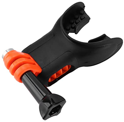 Adattatore da Surf Robusto per Attacco a Bocca, Supporto Universale per Action Camera per Video di Surf, Design Ergonomico, Comodo, Stabile con Cordino da Collo Staccabile per la