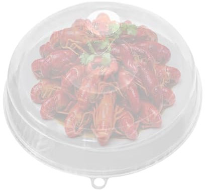 Cubierta de salpicaduras de microondas - Tapa de protección de cubierta de placa transparente | Cubierta de alimentos de microondas seguros para lavavajillas | Tiempo para ahorrar la cubierta
