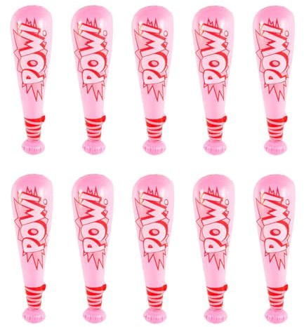 QUXVUIS Mazza da baseball gonfiabile compatta e comoda per i giocattoli per bambini Scegli più colori e opzioni su Will PVC Is, rosa