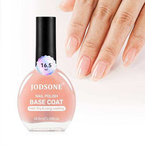 JODSONE Base Coat Smalto Sheer Tinted Nude, per un look naturale, ad asciugatura rapida per donne, design unghie fai da te