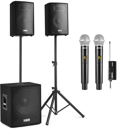 Vonyx VX1015BT - Altavoz Activo Bluetooth 15 1000W Color Negro