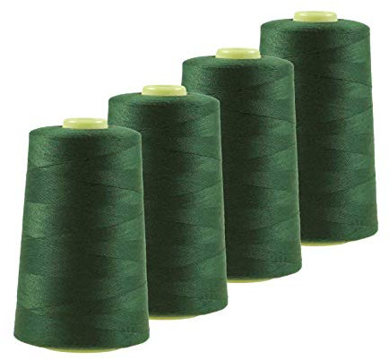 4 x 4572m Qualitäts Overlock-Garn Oeko-Tex Overlock Nähgarn Farben 621-660