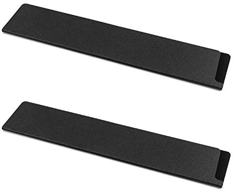 QWORK® Set da 2 coprilama per coltelli, 27 x 5 cm, Protezioni per Lama in plastica ABS, per conservazione e Trasporto di coltelli da Cucina