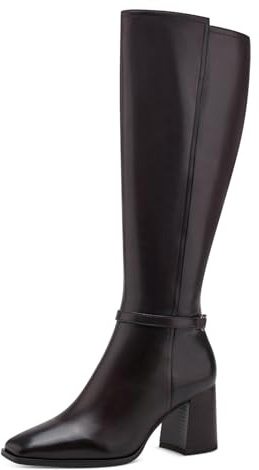 Tamaris Damen Stiefelette, Brandy Suede, 38 EU