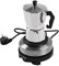 Plaque de cuisson emblématique - Machine à expresso électrique - 500 W - 3 tasses - Aluminium argenté