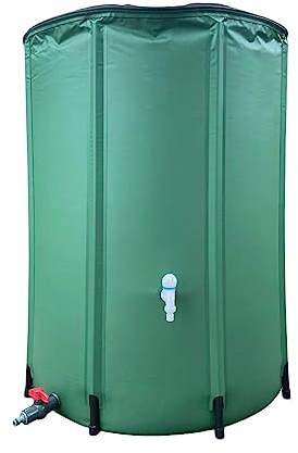 Récupérateur Pluie Pliable | Collecteur Tonneau Pluie Gouttiere | Citerne Pluie avec Robinet | GranCapacité Réservoir Stockage Baril d'eau Jardin Pelouse Extérieur