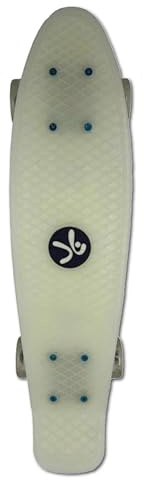 Muuwmi Lights Skateboard Fun Glow - mit LED-Leuchtrollen - Board Deck 57x15cm - ABEC 5 und PU-Rollen 60x45mm