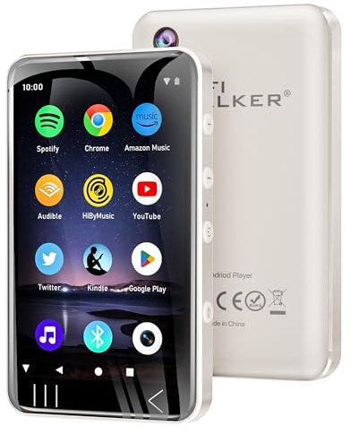 HIFI WALKER G7 MP3 Player with Bluetooth and WiFi- MP3 Player with Spotify and Camera, Android MP3 Player, Touchscreen 144GB MP4 Music Player with Speaker, Spotify, Amazon Music, Pandora, Youtube