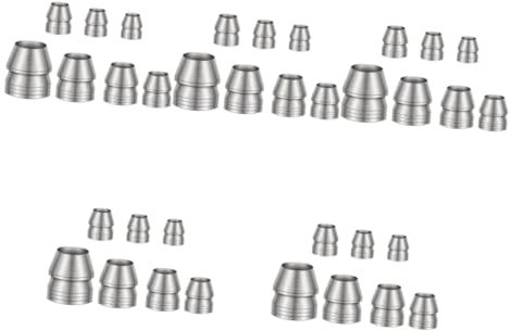 BESPORTBLE 35 Piezas accesorio de martillo metal expandido herramientas de uñas herramientas para uñas suministros de uñas Cuña divisoria con mango de martillo cuña de de metal bulto