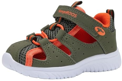 KangaROOS Garçon Unisex Kinder K5-Super Court Ev Sandale, Flamme Olive, 26 EU