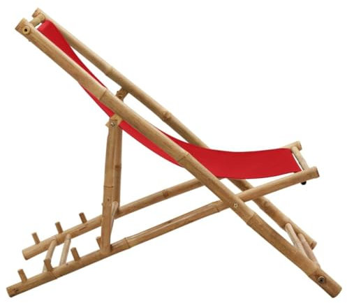 Klappstuhl aus rotem Segeltuch – verstellbarer Outdoor-Stuhl, tragbarer Lounge-Stuhl, leichter Campingstuhl, faltbarer Strandstuhl für Komfort und Bequemlichkeit-Verrotten