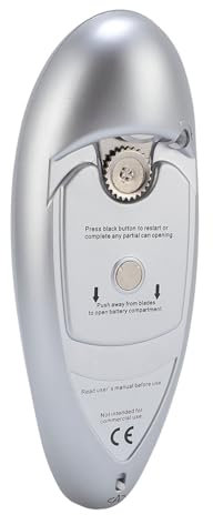 Ouvre-boîte électrique, Acier Inoxydable, Fonctionne sur Batterie, Coupe Latérale Hygiénique, Idéal pour la Famille et les Amis, Gère Efficacement les Boîtes de Conserve