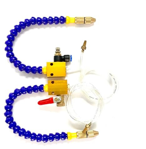 Pulverizador de enfriamiento, sistema de pulverización de lubricación refrigerante, for tubo de aire de 8mm, torno, fresado, taladro, máquina herramienta de grabado(With connector)