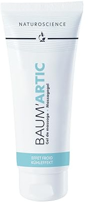 Naturoscience - Gel de Massage à Effet Froid BAUM'ARTIC - A Base de Plantes et d’Huiles Essentielles - Fabrication Française - Tube 100 ml