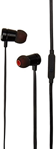 (Nueva) Premium JBL – Harman Aluminio in-Ear Auriculares con Cable antienredos y T290 Alto Rendimiento de Graves Pure con Universal 1 Botón de Control Remoto/micrófono – Negro Color