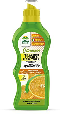 Albagarden - Concime Per Agrumi Naturale - 1 KG - Fertilizzante Liquido Con Potassio Per Un' Abbondante Produzione Di Frutti - Arance, Limoni e Mandarini x 1kg
