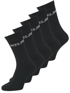Calcetines de tenis Jack-regenen, 5 unidades, Negro/paquete: negro, negro, negro, Talla única