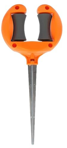 osiuujkw Sturdy Iron Garden Hose Guide Plants with Easy Install Bracket No to Assemble Hose Nail Bracket ABS Accessories Garden, Orange red