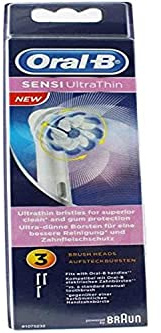 Oral-B 4210201176633 Sensi Ultrathin Ersatz-Aufsteckbürsten Für Elektrische Zahnbürste, 3 Stück