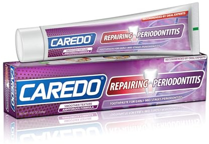 CAREDO Gum Toothpaste for Periodontitis, Gum Repair for Receding Gums, Gum Disease & Gingivitis Treatment, Periodontal Disease Treatment for Gum Health, Gum Disease Repair Bad Breath Toothpaste 3.52OZ