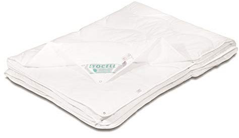 Bach's Betten Welt Lyocell Tencel 4 Jahreszeitendecke Duetto 100% Natur Oeko-Tex Neuheit (135x200 cm)