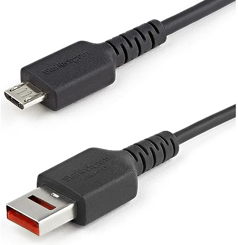 StarTech.com 1m USB-Datenblocker Kabel - USB-A auf USB Micro-B Sicheres Ladekabel - Keine Datenübertragung/Power-Only-Kabel für Handy/Tablet - Datenblockierung USB Kabel (USBSCHAU1M)