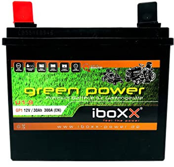 12V 30Ah Batterie kompatibel mit John Deere Murray Gutbrod Fleurelle Partner Agroma
