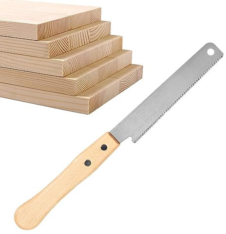 Tsuchiya Sierra de jardín manual - 3 caras de herramientas y equipos para trabajar la madera - Sierra de mano para trabajar la madera con mango antideslizante, herramientas de carpintería y accesorios