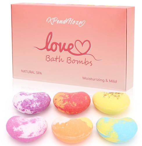 Bath Bombs Gift Set Aromatherapy 6 Pack - Christmas Gifts Stocking Stuffers, Relaxation Birthday Gifts for Women and Men, Stress Relief and Luxury Self Care, Bloom,Valentine Gifts for Her