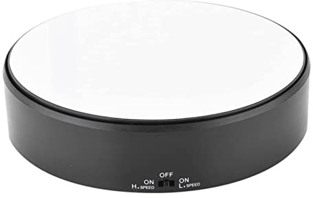 Roterande Display Skivspelare Snurrande Display Stativ Spegel Yta 360° Roterande Display Stativ Justerbar Roterande Hastighet Spegel Yta Skivspelare