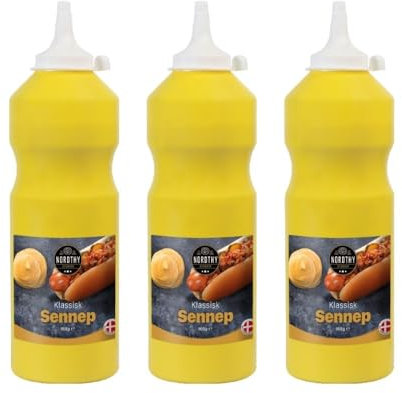 Nordthy Senf 3x 900ml - Der nordische Klassiker im Dreierpack