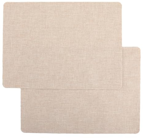 Molain 2 Stück Selbstklebender Stoff Flicken, 28 * 20cm Leinenstoff Reparaturflicken für Autositze, Vorhang, Kopfteile, Möbel, Sofa (Beige)