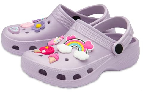NorthSole Girls Clogs Childrens Sandals - Lilac - Child UK 12