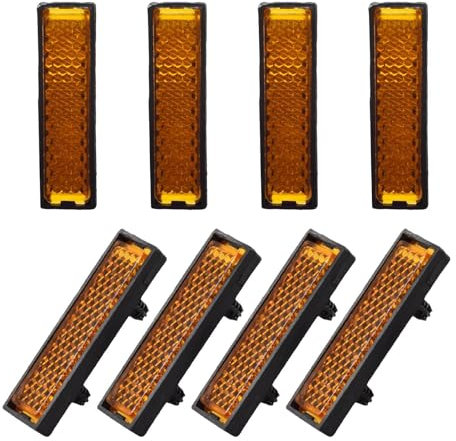 Generisch Fahrradpedal reflektierend, Fahrradpedalreflektoren | Fahrradpedalreflektor | Fahrrad-Rad-Speichen-Reflektor, 8 Stück Fahrrad-Pedal-Reflektor, Fahrrad-Fußpedal-Reflektor für Nachtradfahren