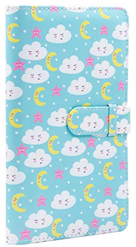 Mini Photos Album Book for 2x3 Inch Films - 96 Pockets Kpop Photocard Holder Binder for Fujifilm Instax Mini Instant Camera, for Polaroid Hi-Print Pictures (Cloud)