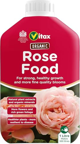 Organic Rose Food – 1L Liquid Fertiliser for Stronger Roots & Healthier Blooms | Natural Plant Feed for Roses & Flowering Shrubs | Child & Pet Safe