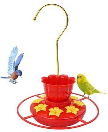 Mangime da appendere per colibrì | Stazione di alimentazione | Formiche a forma di fiore e api che lavorano 8 porte decorazione esterna per giardino balcone terrazza per attirare la fauna selvatica