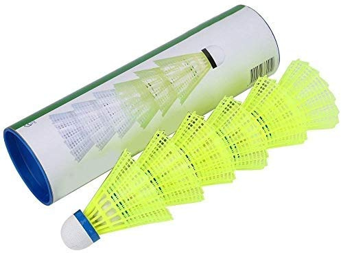 VGEBY Lot de Volants Speed-Badminton Boule de Badminton AEROSPEED Balle Professionnels en Nylon Super Resistance pour Entraînement (Set de 6Pcs)