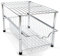 Amtido Under Sink Storage Kitchen Cupboard Organiser with Sliding Basket Drawer for Pantry, Washroom, Bathroom Cabinets - Stackable - Chrome