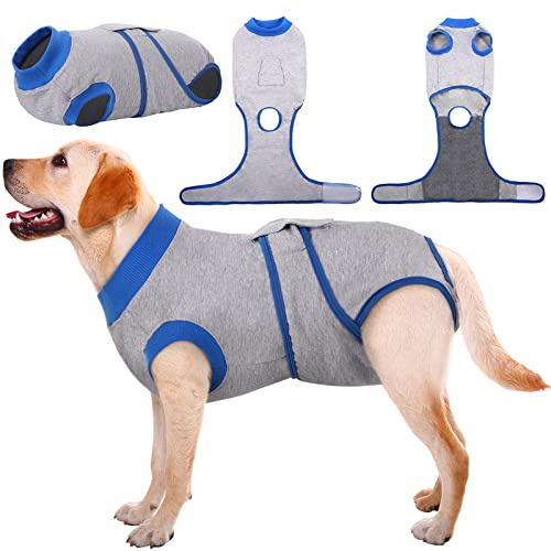 Kuoser Traje de recuperación de Perro para Hombre/Mujer, Camiseta para Cachorros después de la cirugía, Alternativa de Cuello electrónico para Mascotas pequeño, Mediano y Grande