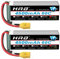 HRB 6S Lipo Akku 22,2V 4500mAh 60C Lipo Akku mit XT90 Stecker Batterie der Klasse A+ für RC Auto Flugzeug Buggy Hubschrauber LKW Hobby (2er Pack)